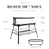 Baby Delight Beside Me Nova | Bedside Bassinet | Removable and Portable Bed | for Infants 0 5 Months | Charcoal Tweed