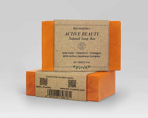 Image of Active Beauty Soap Bars - Face and Body Soap (Pack of 2, 100g Each) | Cleansing, Hydrating & Nourishing Soap for All Skin Types | Refreshing Daily Use