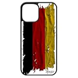 utaupia Cover per Apple iPhone 12 Pro Max Silicone Bandiera Germania Tedesca Cover Calcio Tessuto Custodia Originale 512 GB Basket Euro
