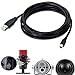 Long 10-Ft PC or Mac Computer USB Cable for Blue Yeti USB Microphone (Not Compatible with Blue Yeti Nano, Snowball & Raspberry)
