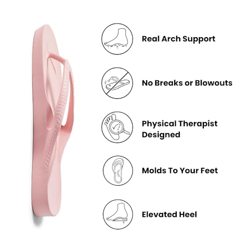 Image of Archies Arch Support Flip Flops for Men & Women - Orthotic Sandals for Plantar Fasciitis Relief - Lightweight, Cushioning, Shock-Absorbing Thong Sandals for Walking, Foot Pain & All-Day Comfort