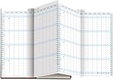 L'agenda planning mensuel extra-plat. Il permet de visualiser les 12 mois de l'année en cours et le mois de janvier suivant, d'un coup d'oeil en dépliant toutes les pages.