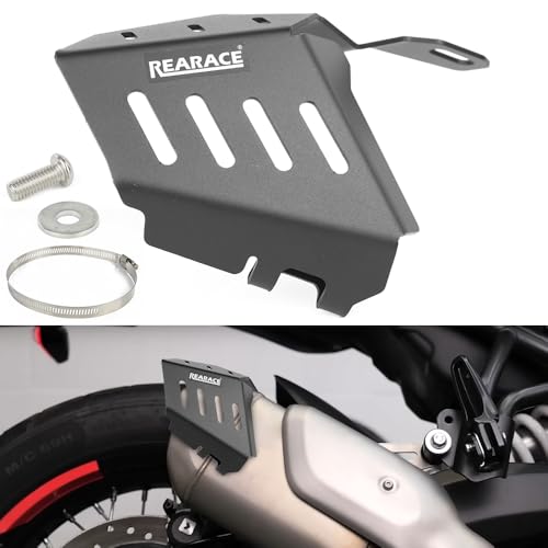 REARACE Exhaust Heat Shield Extender Guard Cover Protector Compatible with Royal Enfield Himalayan 450 2024, Guerrilla 450 2025
