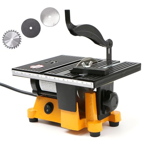 Portable Multifunctional Mini Table Saw, 4500r/min High Speed, 10MM Cutting Depth, Ideal for DIY Wooden Model Crafts, Metal, and Ceramic Tile Projects
