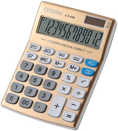 Calculator with Battery and Solar Powered, ELEAUTO Big Number Button Large LCD Display Calculators Basic Standard Office Desktop