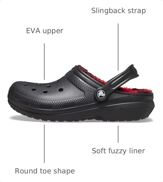 Image of Crocs Unisex-Adult Classic Holiday Lined Clogs