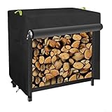 [S'adapte à plusieurs tailles] Cette housse pour étagère à bois de chauffage s'adapte à différentes tailles telles que 48, 43, 85 cm et 125, 65, 110 cm pour un ajustement sûr sur la plupart des petits porte-bûches.