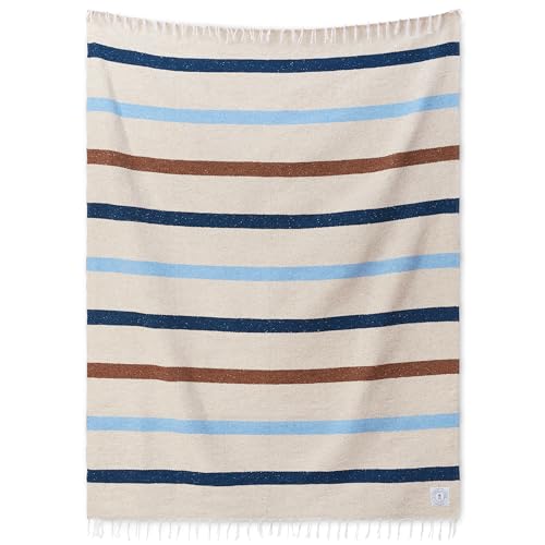 Laguna Beach Textile Co. Mexican Serape Blanket Ivory