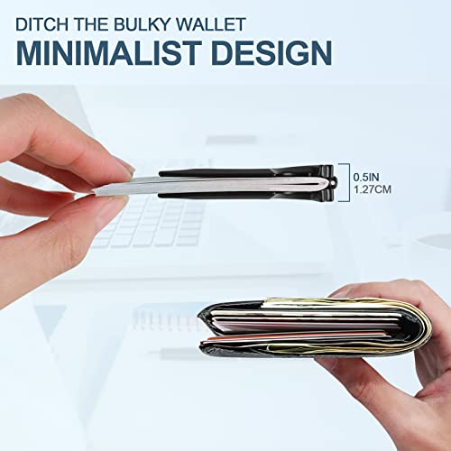 Phinus 2 Pack Batman Money Clip for Men, Minimalist Carbon Fiber Money Clip, Money Clip for Bills, Credit Cards4