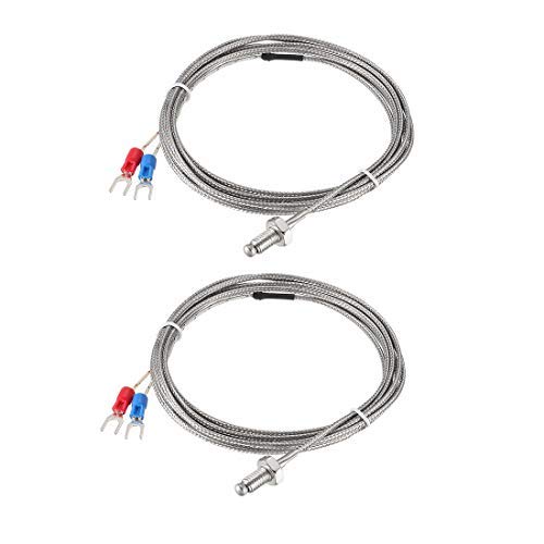 PT100 Thermocouple Temperature Sensors 5mmx200mm Probe With 2M/6.6Ft - View #5