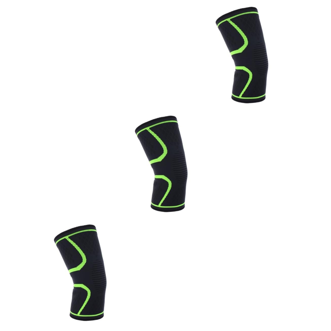 FOMIYES 3 Pcs Braces for Men Neoprene Compression Sleeves Sports Pad Anatomical Brace for Running Workout Walking