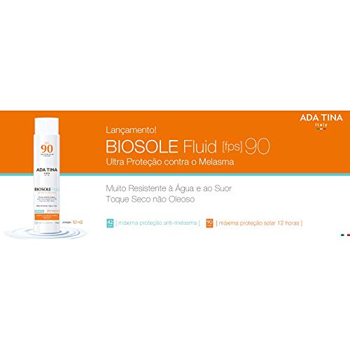 Protetor Solar Ada Tina Biosole Fluid FPS 90 40ml
