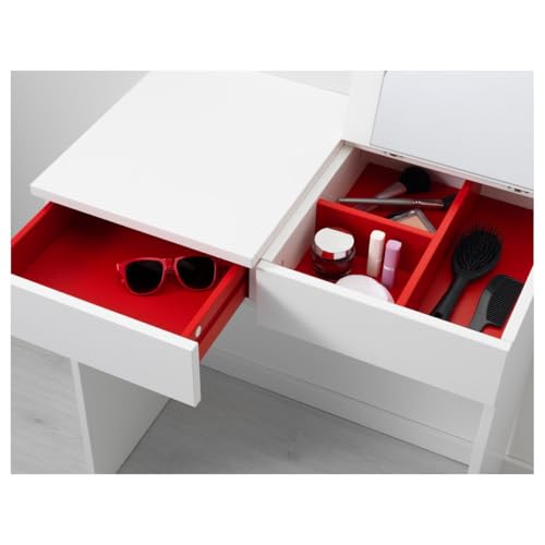 Tocador BRIMNES para dormitorios pequeños con tocador blanco moderno 6
