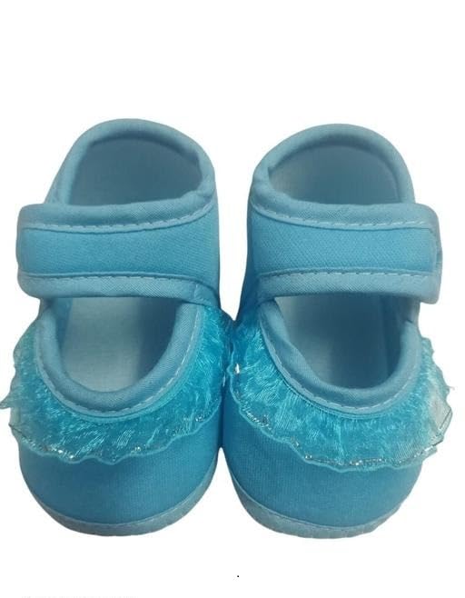 Image of Cute Baby Girl Sandals Soft Cotton Booties Comfortable Slip Shoes for Early Walking