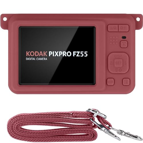 Funda de Silicona para Cámara Kodak PIXPRO FZ55 Roja miniatura 1