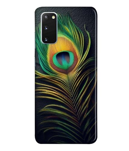 Image of Peacock Feather Mor Pankh Printed Hard Back Case Cover Compatible for Samsung Galaxy A72 5G (Multicolor) - D1671