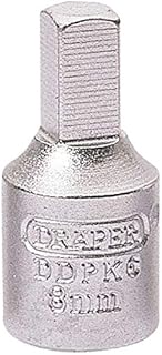Draper 38324 Drain Plug Key, 3/8" Square Drive, 8mm , Blue