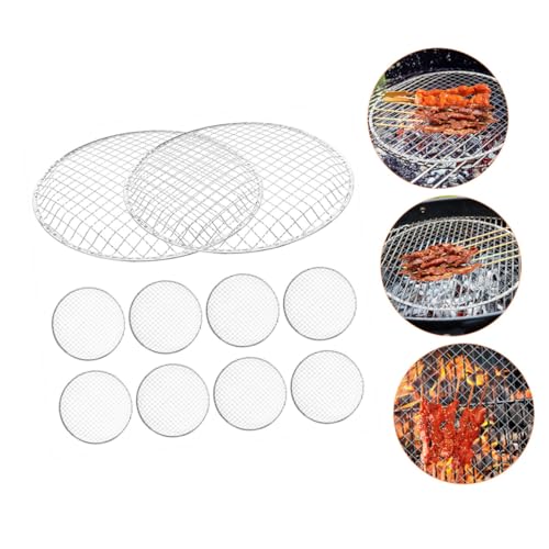 Tapis de Grille en Maille SHINEOFI Évite la Chute des Aliments dans les Braises du Barbecue