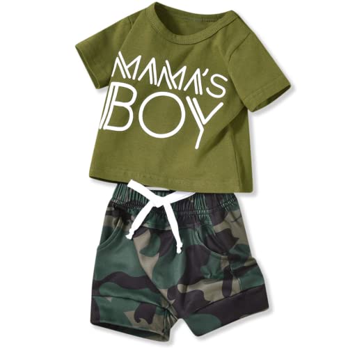 Image of Aalizzwell Newborn Infant Baby Boys Summer Outfit