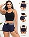 Levao Boxershorts Damen Baumwolle Unterhosen Damen Unterwäsche Frauen mit Bein Baumwoll Slip Cotton Boxer Shorts Boyshorts Panties Mehrpack S-XXL