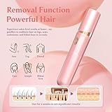 Epilator,2 in 1Epilator for Women Rechargeable,Womens Electric Shaver with LED Light,Hair Removal for Women Legs/Face/Bikini/Arms,Smooth Epilator Trimmer Travel Kit Set,Hair Removal Area - Image 4