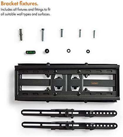 VonHaus TV Wall Bracket - 24 to 65 Inch TV Bracket - Tilt Swivel TV Wall Mount for LED, LCD, OLED, Plasma, Flat & Curved TVs - VESA 200x200 to 600x400