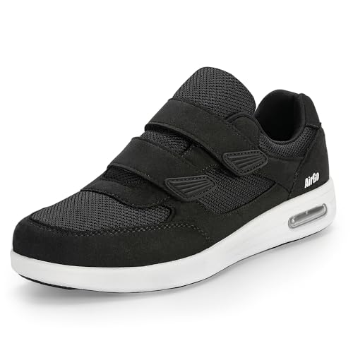 Image of Diabetic Orthopedic Walking Shoes Wide Toe Adjustable Men Women | 3-Layer Adjustable Insole, Custom Fit as Feet Change, Hook & Loop Easy On-Off, Air Cushion Non-Slip, for Sensitive Feet