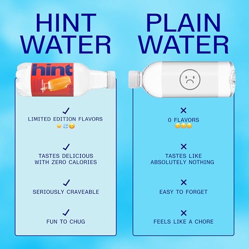 Image of Hint Fruit-Infused Bottled Water, Orange Vanilla Swirl - Purified Water Beverages with Zero Calories, Natural Flavors, and Sugar Free - 16 Fl Oz (Pack of 12)