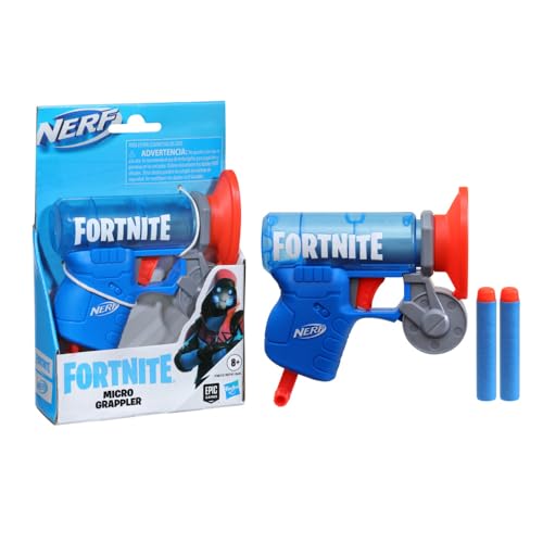 Image of Nerf Fortnite MicroShots Micro Grappler Mini Dart-Firing Blaster, Fortnite Grappler Equipment Design, Includes 2 Official Nerf Elite Darts