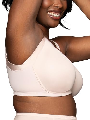 Vanity Fair Women's Full Figure Wireless Bra, Extended Side & Back Smoothing, Lightly Lined Cups Up to DDD2