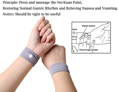 Lyjee Anti Nausea Bands, Motion Sickness Wristbands, Car Sickness Relief Wristbands For Moring Sea Flying Travel #TOP3