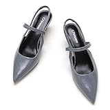 👡 Slingbacks Flats: Der kleine, gestapelte Absatz von 5 Zoll bietet alltäglichen Chic mit Komfort im Hinterkopf