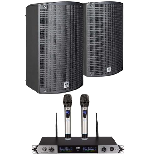 (2) HK Audio Sonar 110 Xi 800W 10? Powered Speaker – PSG Audio MP0919 Bundle