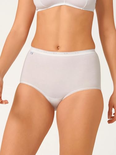 Sloggi Basic+ Maxi lot de 3 culottes coton blanc taille 14 anti irritation