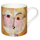 Mug en porcelaine de qualité de la marque allemande Könitz, Paul Klee: Senecio Baldgreis. Idéal pour un cadeau, compatible avec micro-ondes et lave-vaisselle. 400ml.