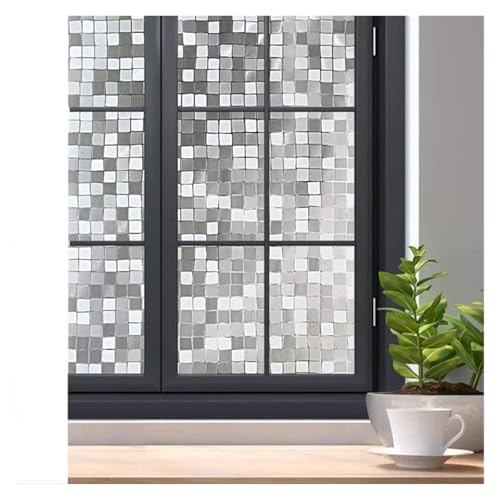 �E�B���h�E�X�e�b�J�[ �K���X�X�e�b�J�[ �A���`���b�N�v���C�o�V�[�t�B���� PET�Ód�K���X�p�b�`�E�B���h�E�t�B���� ���Ȑڒ��� �t���X�g(Big mosaic,60 cm x 300 cm)