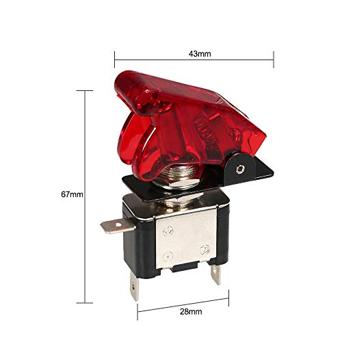 Sangmei Chave seletora do carro 12V 20A LED luz alternada interruptor da ignição do motor ligado bot