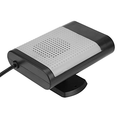 Ventola del radiatore per auto, 12V Car Electric Riscaldatore elettrico Riscaldatore Dryer Parabrezza Ventola Sbrinatore Demister(Black Gray)