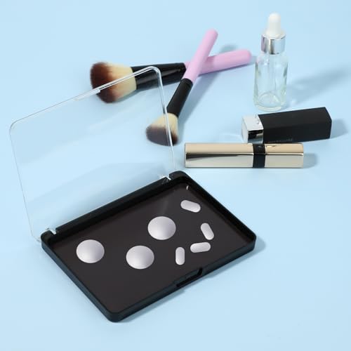 Abeillo Empty Magnetic Makeup Palette Set Magnetic Palette with 20PCS Round and 30PCS Square Adhesive Metal Stickers for DIY Eyeshadow Blush - Image 7