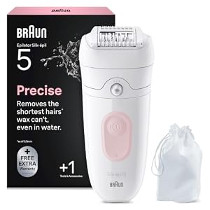 Braun Silk·épil 5, Nass Und Trocken Epilierer, Für Einfache Haarentfernung, Glattleder Lang, 5-011, Rosa Flamingo