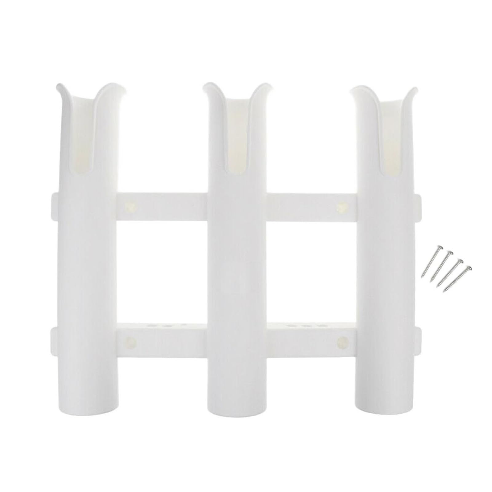 Rack triple pour canne à pêche en nylon blanc haute résistance pour bateau