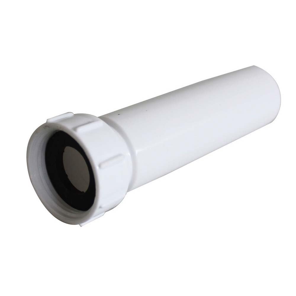 Hatoolha Women's White Pipe Extension Connector 39.2Mm To 40Mm Straight Pipe Reducer Drain Waste Trap Pipe Extension Connector Fit For Kitchen Sinks, Baths