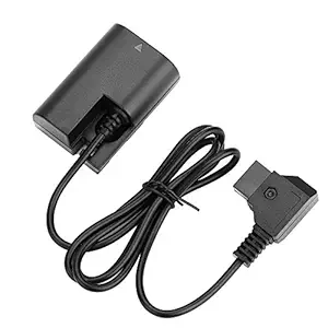 Dummy Battery Adapter, D Tap to LP E6 Battery Power Adapter Cable for Canon, for Sony V Mount Battery, for Anton V Mount Battery