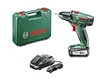 Bosch Akkuschrauber PSR 14,4 LI-2 (Akku, Ladegerät, Doppelschrauberbit, Koffer (14,4 V, 2,5 Ah, 30 mm Bohr-Ø in Holz))