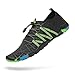 Mishansha Men Women Water Shoes Quick Dry Barefoot for Swim Diving Surf Aqua Sports Pool Beach Walking Yoga Black 9.5