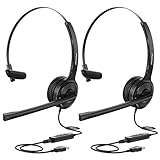 Ultraleicht und Komfort-- Mpow PC Headset mit Mikrofon, nur 54G und weicher schaumstoff-ohrmuschel, verstellbarem Kopfbügel und komfortablem t-pad bieten sinnvollen Komfort, Der den ganzen Tag über für Begleiter in offenen Büros sorgt, Zuhause, Café oder Konferenzräume, etc