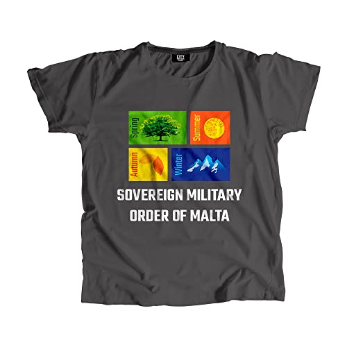 T-shirt SMOM Seasons anthracite coton unisexe style historique