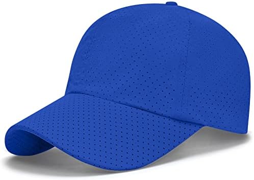 Mesh Baseball Caps for Men Women - Quick Drying Running Hat,Adjustable Sport Cap Lightweight Breathable Golf Outdoor Cap Plain Summer Sun Hat for Unisex