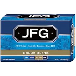JFG Bonus Blend Medium-Dark Roast Ground Coffee, 11.5oz Bag (Pack of 1)
