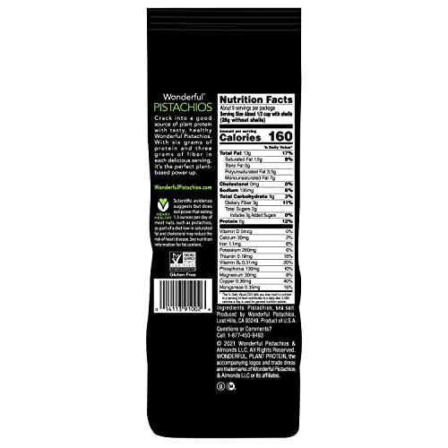 Wonderful Pistachios, Variety Pack, (Pack Of 2) In-Shell Roasted & Salted 16Oz, No Shells Roasted & Salted 12Oz #TOP7